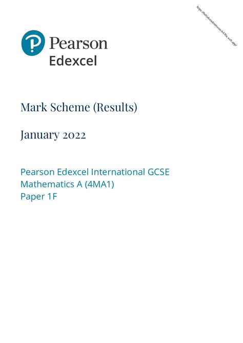 churchill maths edexcel paper 2e mark scheme Kindle Editon